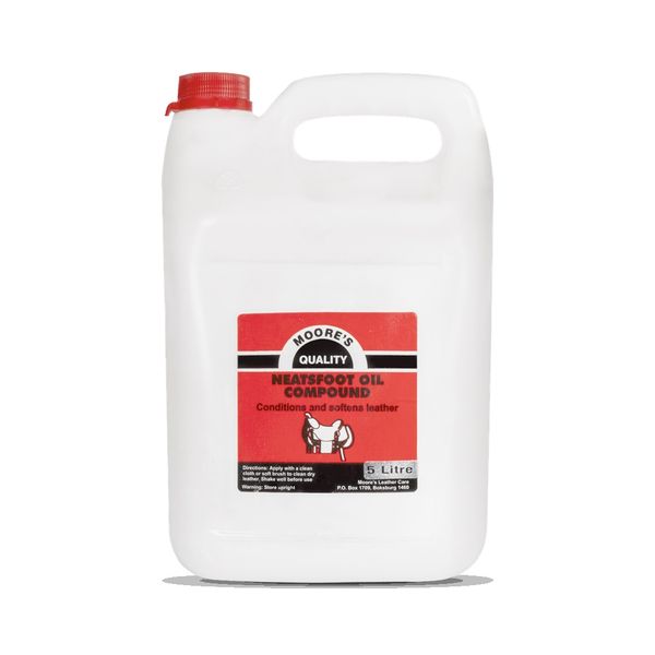5lt -Moore's Neatsfoot Compound Oil For All Leather Care and Treatment