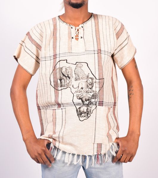 Men's African Kikoi Shirt - Big 5