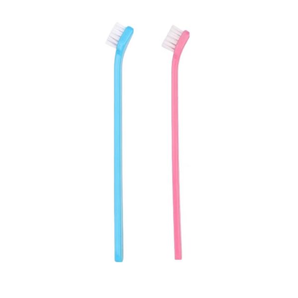 Angled Soft Bristle Pet Toothbrush for Cats &amp; Dogs