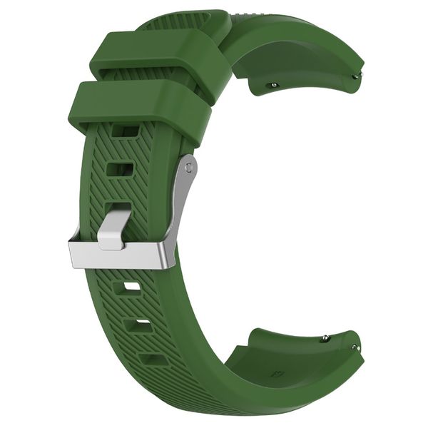 Silicone Strap Compatible with Samsung Gear S3 Frontier/Classic Watch-Green