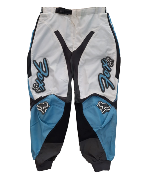 Fox Womens 180 Race White/Blue Pants