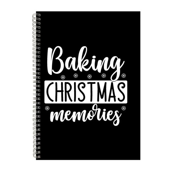 Baking Christmas A4 Notebook Spiral Lined Notepa image