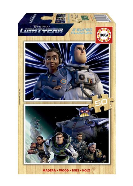 Educa Lightyear - 2x50 Piece Wooden Puzzle