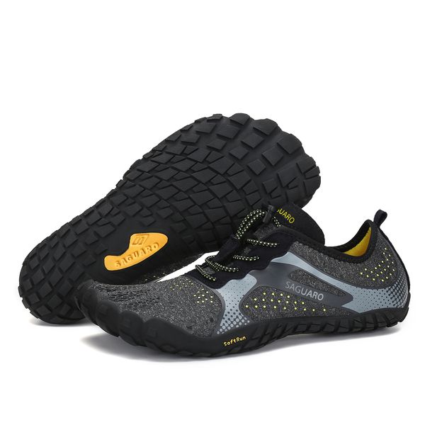 Saguaro Ultra Thin Light Barefoot Shoes - Dark Grey, Wide Toe Box