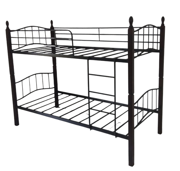 Bunk Beds- Two Singles- Mahogany / Black