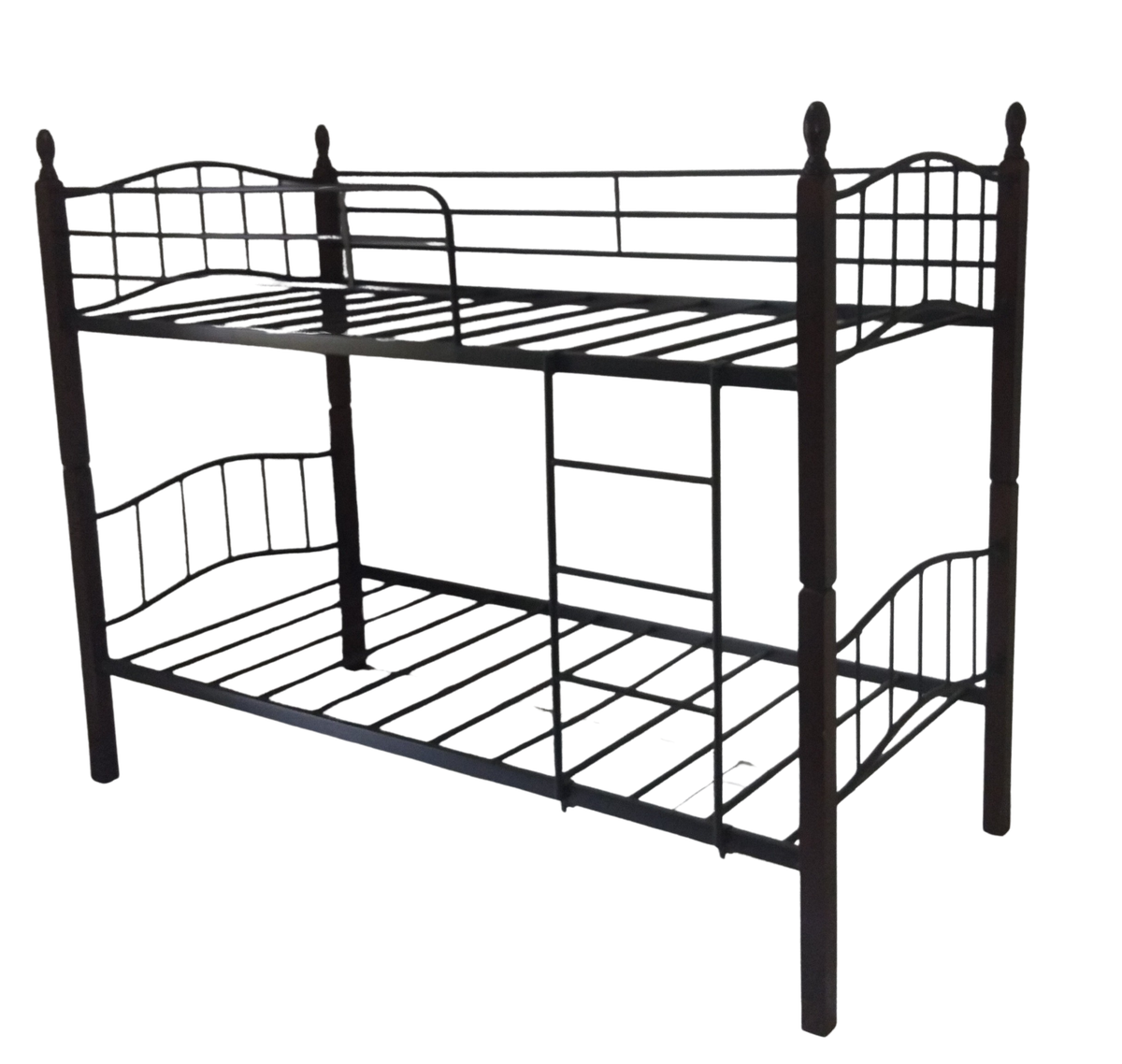 Bunk Beds Two Singles Mahogany / Black Buy Online in South Africa