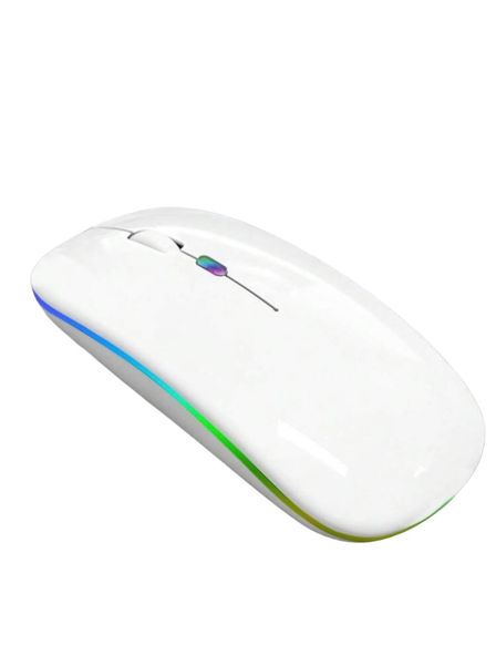 Wireless LED RGB Mouse-White