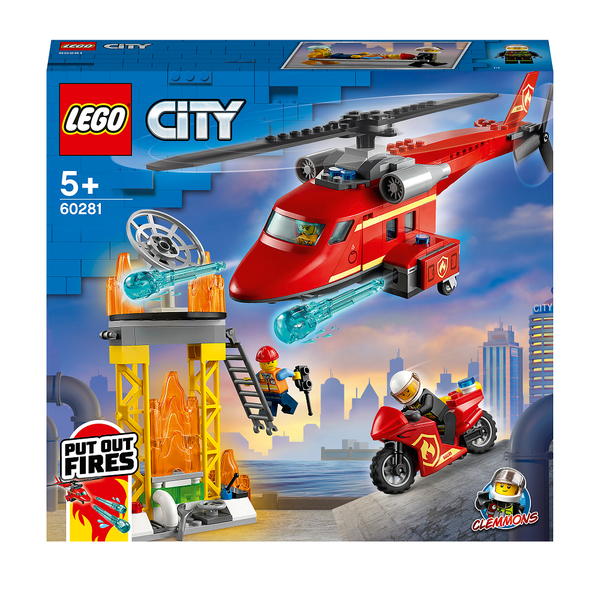 LEGO City Fire Rescue Helicopter Toy 60281