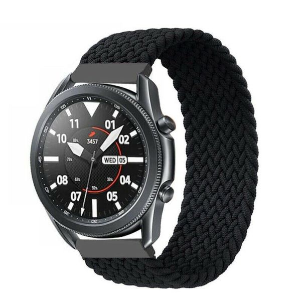 Active Fabric Nylon Loop Band – Elastic Strap - 22mm - Black - XL