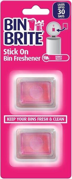 Bin Brite Stick On Bin Freshener Berry Blast 2-Pack
