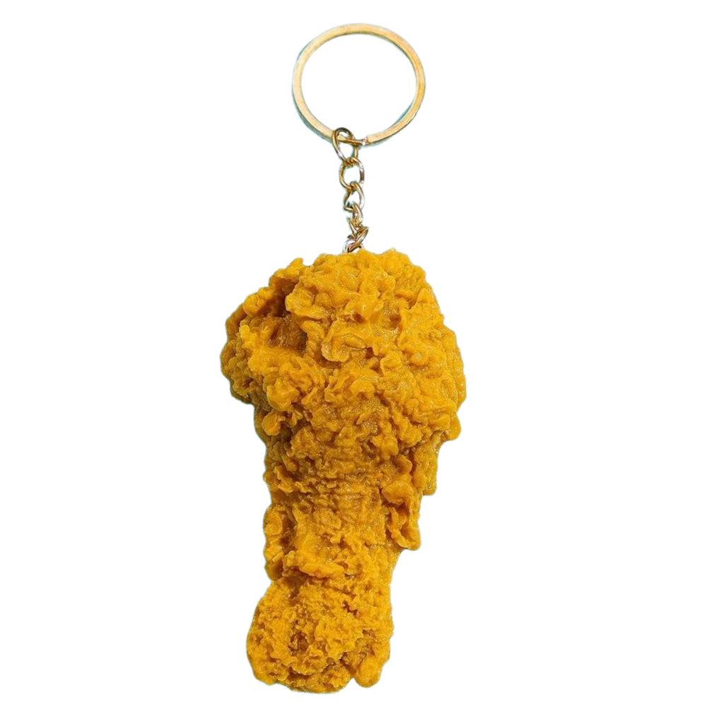 Realistic Imitation Fried Chicken Drumstick Novelty Keychain | Buy ...