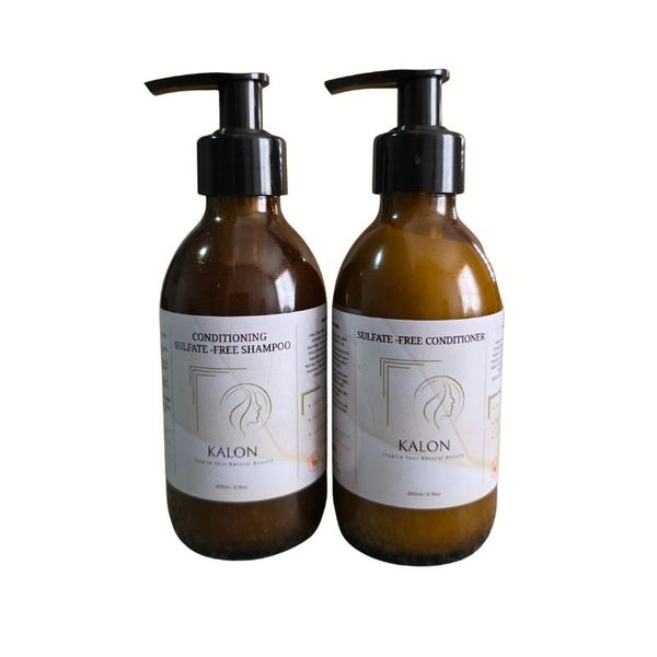 Conditioning Shampoo &amp; Conditioner (Sulfate-Free) - 100% Natural - 200ML