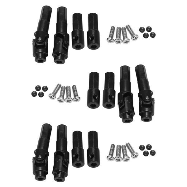 12 Pcs Metal Front Rear Axle Shaft For Wpl C14 C24 B14 Mn D90 Rc Car
