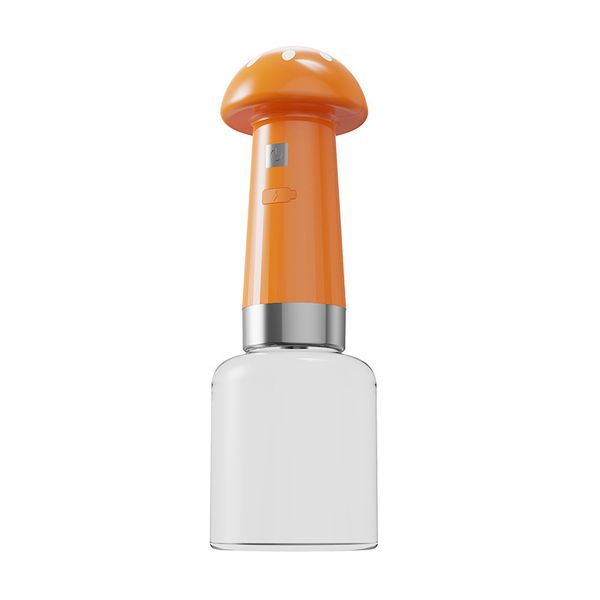 Pet Shower Foam Machine, Electric Mushroom Shaped Orange, for Dogs and Cats
