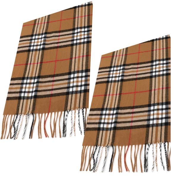 2Plaid Scarf for Men Women Super Soft Classic Tartan Checkered Neck Scarves
