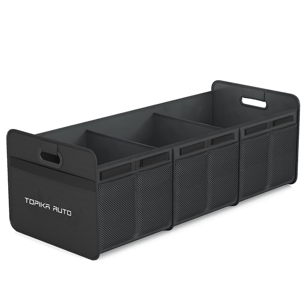 TopikaAuto - 100L Car Trunk Storage Organiser, Foldable Car Boot Organiser