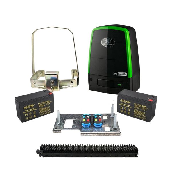Centurion - D6 Smart+ Gate Motor Kit with 4m Raz Rack and Bracket
