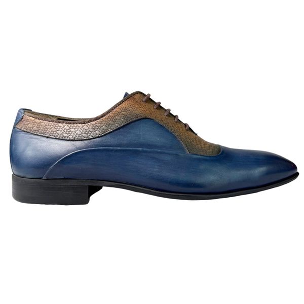 Calvano Two Tone Blue/Brown Mens Formal Shoe