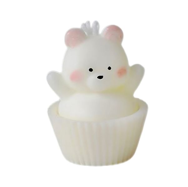 Cupcake-Shaped Scented Candles in the Shape of a Bear