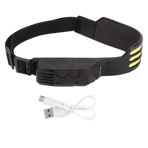 Strip Cob Headlamp Super Bright Wide Beam Lightweight Rechargeable