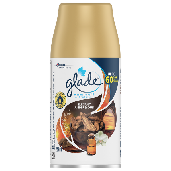 Glade Automatic Air Freshener Refill Elegant Amber &amp; Oud - 269ml