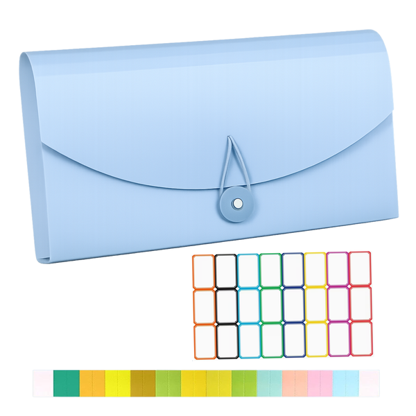 13 Partition Document Organizer, File Folder &amp; Receipt Storage with Labels