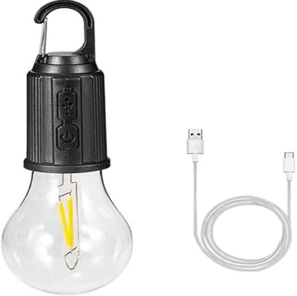 3 Mode Rechargeable Hanging Hook Clip Camping Light - Compact