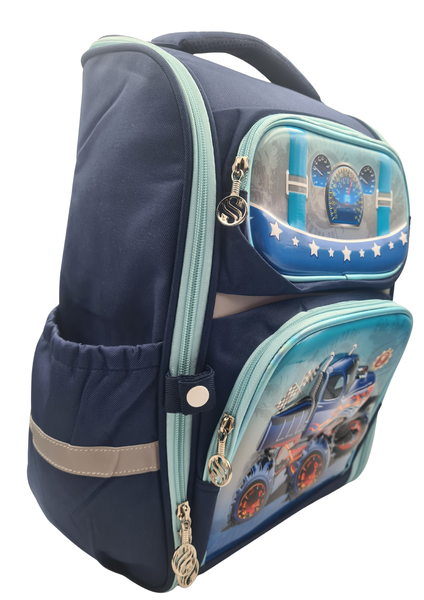 Blue Truck 3D Image School Bag Back Pack - Foundation Phase Children