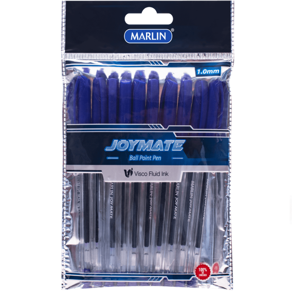 Marlin - 10 JOYMATE Ballpoint Pens Medium Point 1.0mm (Pack Of 12)