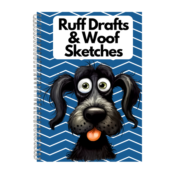 Ruff Draft A4 Notebook Pad for Dog Lovers Funny Graphic Birthday Present004
