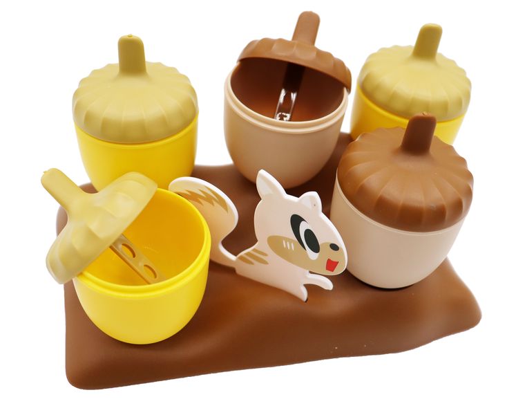 Mini Ice Cream Freezer Mold / Trays - 5 Pinenuts Shaped Lollies