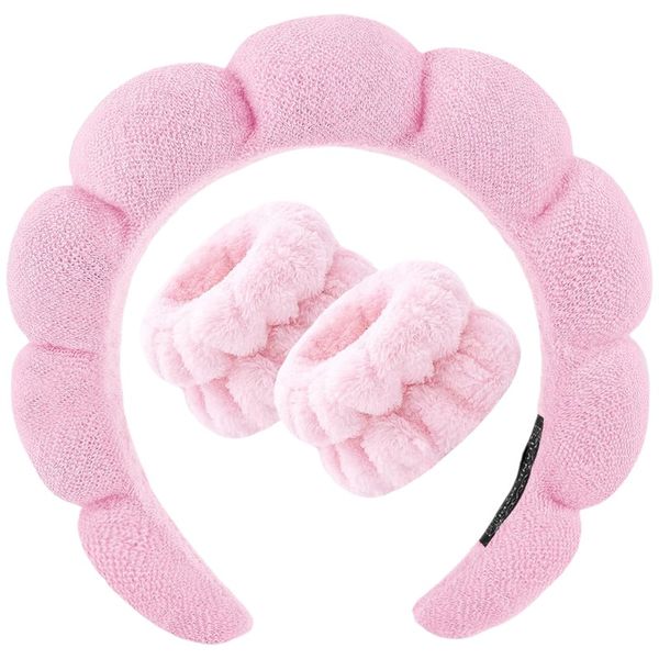 3-Piece Plush Headband &amp; Wristband Set