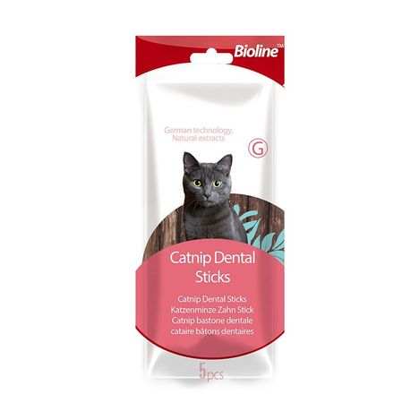 Premium Paws - Bioline - Cat Catnip Dental Sticks (5 pieces) Image