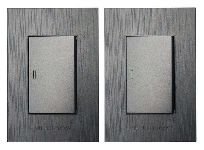 Modern Single Lever 1 Way Light Switch 2 Piece