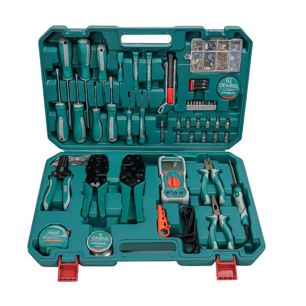 68-Piece Tool Set - Electrician &amp; Mechanic Kit