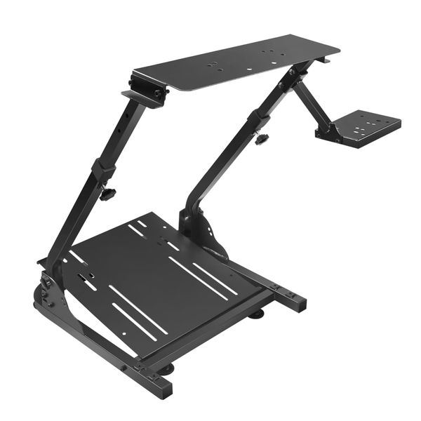 Racing simulator steering wheel bracket gear lever and pedals [video game]