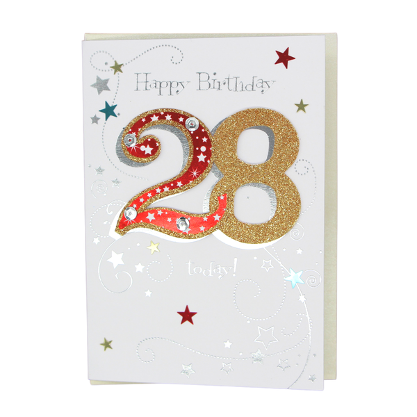 Happy 28th Birthday card