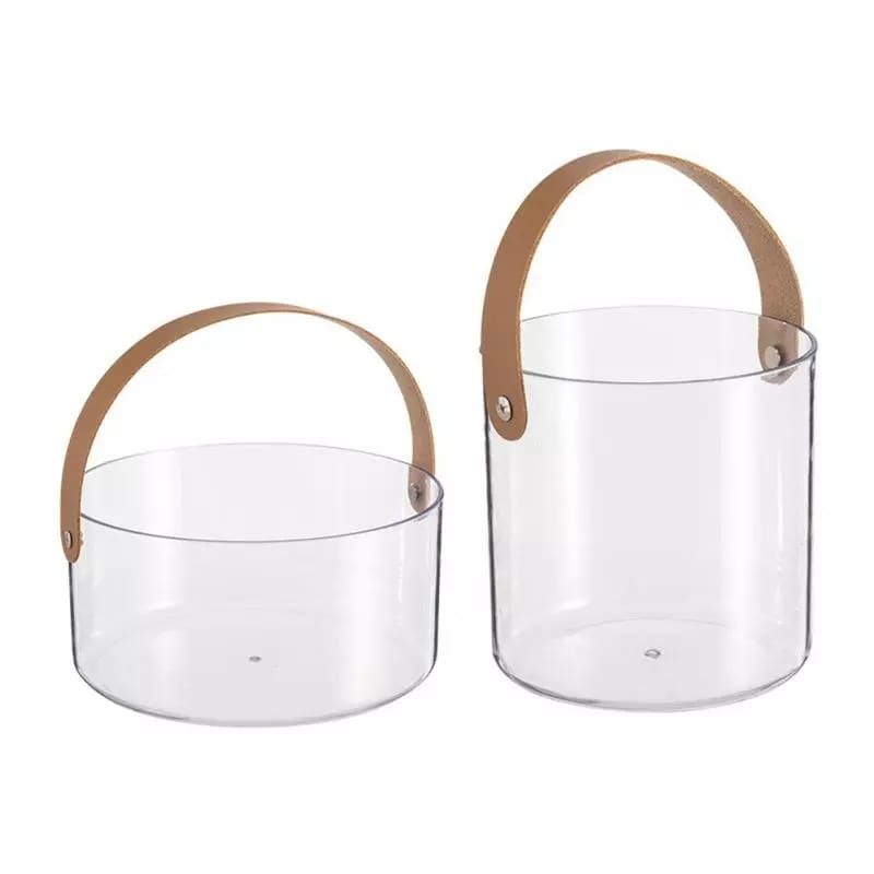 Set of 2 MultiPurpose Acrylic Clear Storage Buckets Shop Today. Get