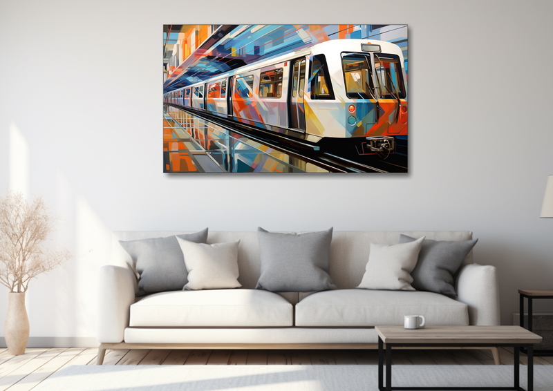 Canvas Wall Art - Metro Transport Abstract - HD0014