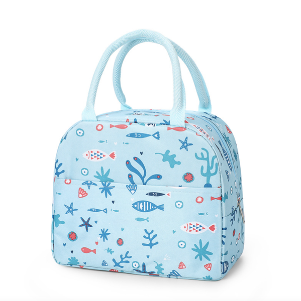 Contemporary Thermal Insulated Lunch Bag - Ocean
