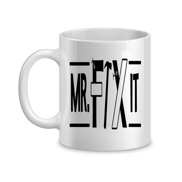 Mr fix it Coffee Mug for Him Father's Day Graphic Cups Men Present 051