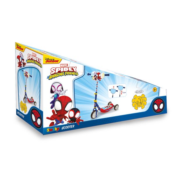 Smoby - Spidey 3-Wheel Scooter