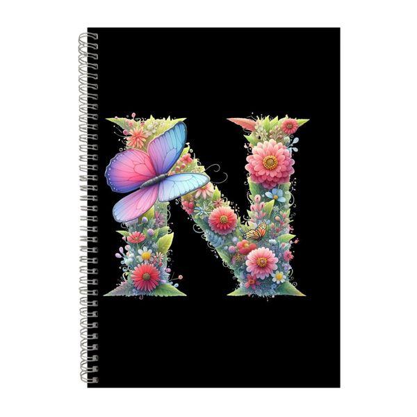 Butterfly N A4 Notebook Spiral Lined Trendy Note image