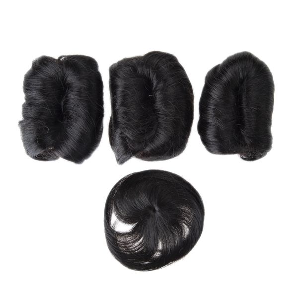 Human HairJoedir Brazilian Hair Pieces With Closure Pixie Cut HH 28 Pieces&amp;C