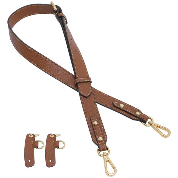Purse Strap for Bag, Buckles Cowhide Leather Strap for Crossbody Bag - 2 Piece