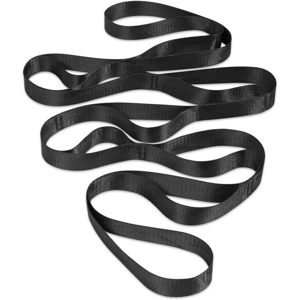 QYNIAL Non-Stretch Strap with Loop Yoga Belt for Yoga Fitness Therapy Rehab