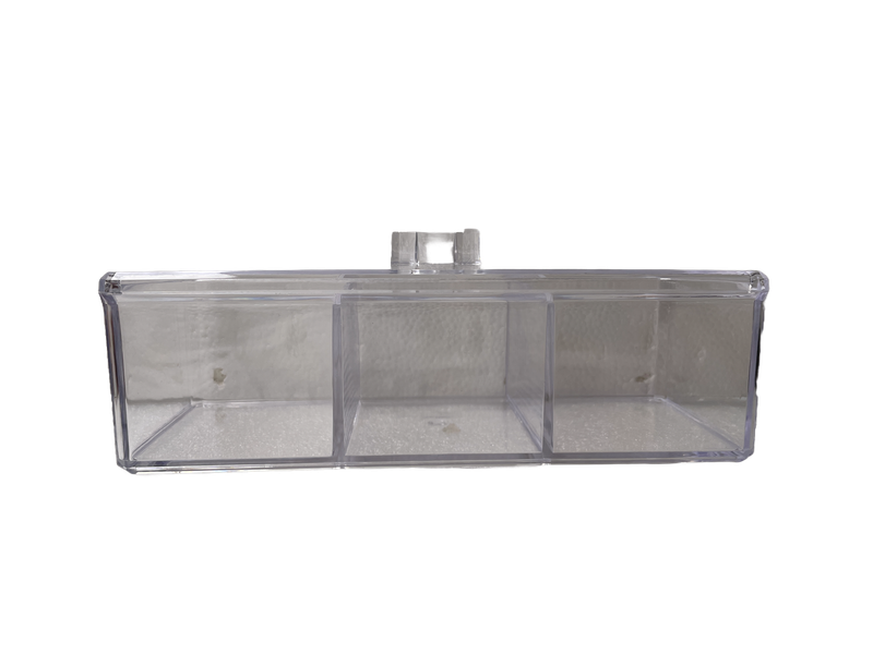 3 Compartment Beauty Organiser with Lid