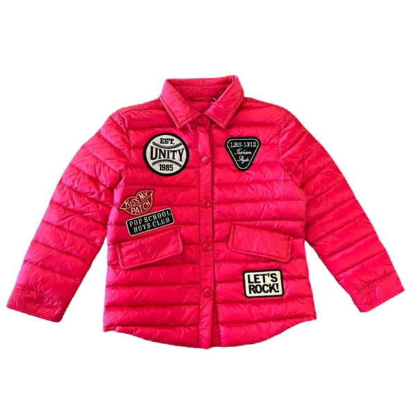 Kids Cool Winter Warm Fashionable Jackets-Bright Pink