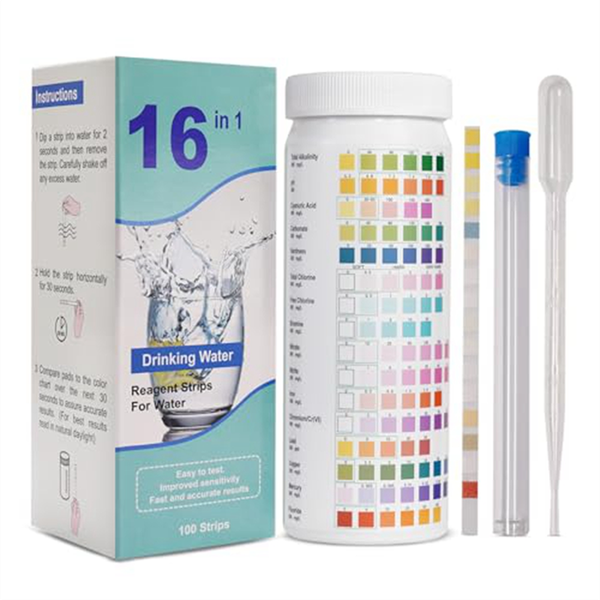 16-in-1 Water Test Strips, Drinking Water Test Kit