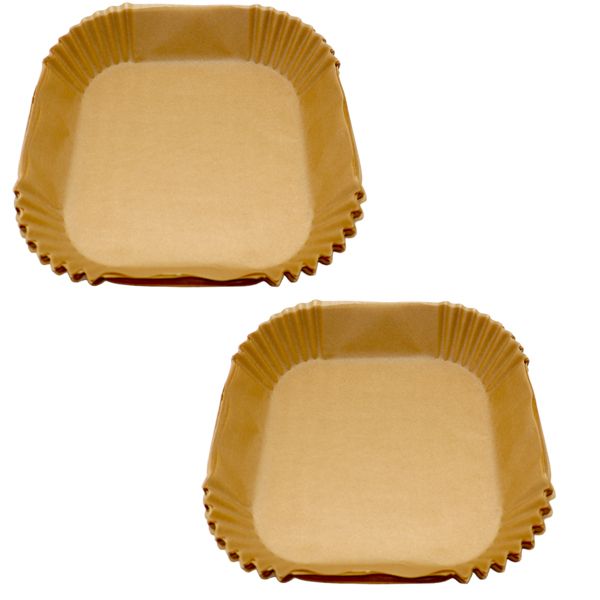 Square Disposable Air-Fryer Paper Liners - 100-Pack - 20cm